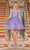 Dancing Queen 3280 - Sequined V-Neck Cocktail Dress Special Occasion Dress XS / Lilac