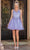 Dancing Queen 3303 - Embroidered V-Neck Tulle Cocktail Dress Special Occasion Dress