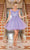Dancing Queen 3309 - Floral Detailed Tulle Cocktail Dress Special Occasion Dress