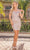 Dancing Queen 3312 - Off Shoulder Column Short Dress Graduation Dresses XS / Rose Gold