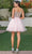 Dancing Queen 3313 - Beaded A-Line Tulle Cocktail Dress Special Occasion Dress