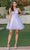Dancing Queen 3314 - V-Neck Sheer Side A-Line Cocktail Dress Special Occasion Dress XS / Lilac