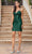 Dancing Queen 3317 - Sweetheart Fitted Sequin Cocktail Dress Special Occasion Dress XS / Hunter Green