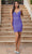 Dancing Queen 3321 - Beaded Spaghetti Strap Cocktail Dress Special Occasion Dress XS / Lavender