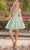 Dancing Queen 3336 - Sleeveless Tulle Cocktail Dress Cocktail Dresses XS / Sage