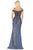 Dancing Queen - 4011 Embellished Off-Shoulder Trumpet Dress Evening Dresses