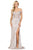 Dancing Queen - 4011 Embellished Off-Shoulder Trumpet Dress Evening Dresses XS / Rose Gold