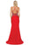 Dancing Queen - 4050 Jewel Ornate Plunging Bodice High Slit Gown Evening Dresses
