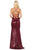 Dancing Queen - 4056 Sequined Deep V-neck Sheath Dress Prom Dresses