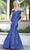 Dancing Queen - 4095 Sequin Embellished Off-Shoulder Prom Dress Prom Dresses XS / Royal Blue