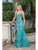 Dancing Queen - 4118 Sheer Corset Bodice Embellished Mermaid Prom Gown Prom Dresses XS / Aqua