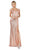 Dancing Queen - 4139 Off Shoulder Full Sequin Fitted Gown Special Occasion Dress