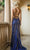 Dancing Queen 4225 - Strappy Open Back Embellished Gown Ball Gowns