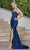 Dancing Queen 4242 - Sleeveless Straight-Across Neckline Evening Gown Special Occasion Dress XS / Navy