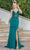 Dancing Queen 4244 - Sleeveless Sheath Prom Dress Special Occasion Dress XS / Hunter Green