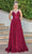 Dancing Queen 4255 - Sequined Empire Prom Gown Prom Dresses XS / Burgundy