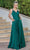 Dancing Queen 4263 - High Slit A-Line Prom Dress Special Occasion Dress XS / Hunter Green