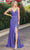 Dancing Queen 4271 - Jewel Trimmed Trumpet Prom Dress Special Occasion Dress XS / Lavender
