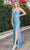 Dancing Queen 4271 - Jewel Trimmed Trumpet Prom Dress Special Occasion Dress XS / Powder Blue