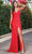 Dancing Queen 4274 - Beaded Bodice Prom Dress Long Dresses XS / Red