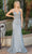 Dancing Queen 4275 - Sleeveless V-Neck Mermaid Dress Special Occasion Dress XS / Silver
