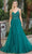 Dancing Queen 4276 - Floral Sleeveless Long Dress Special Occasion Dress XS / Hunter Green