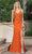 Dancing Queen 4283 - Lace Up Back Sheath Prom Dress Special Occasion Dress XS / Sienna