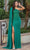 Dancing Queen 4284 - One Sleeve Beaded Long Gown Special Occasion Dress XS / Hunter Green