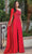 Dancing Queen 4284 - One Sleeve Beaded Long Gown Special Occasion Dress XS / Red