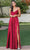 Dancing Queen 4285 - Cowl Neck A-Line Prom Dress Special Occasion Dress XS / Burgundy