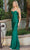 Dancing Queen 4286 - Bedazzled Strapless Sweetheart Evening Gown Special Occasion Dress XS / Hunter Green