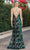 Dancing Queen 4287 - Sequined Plunging V-neck Evening Gown Special Occasion Dress