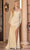Dancing Queen 4298 - Long Sleeve O-ff Shoulder Evening Dress Long Dresses XS / Gold