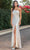 Dancing Queen 4301 - Shimmering One Shoulder Gown Long Dresses