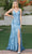 Dancing Queen 4302 - Seamed Strappy Back Long Dress Special Occasion Dress XS / Dusty Blue