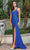 Dancing Queen 4305 - Draped High Slit Prom Dress Special Occasion Dress