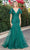 Dancing Queen 4309A - Flutter Sleeved Long Dress Long Dresses XS / Hunter Green