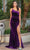 Dancing Queen 4312 - One Shoulder Velvet Prom Dress Special Occasion Dress XS / Plum