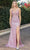 Dancing Queen 4313 - Sleeveless V-Neck Sheath Evening Dress Special Occasion Dress XS / Rose Gold
