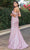 Dancing Queen 4315 - Floral Glittery Trumpet Long Gown Long Dresses