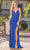 Dancing Queen 4319 - V-Neck Beaded Lace Prom Gown Prom Dresses XS / Royal Blue