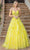 Dancing Queen 4320 - Cloud Motif A-line Shaped Gown Long Dresses XS / Yellow