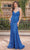 Dancing Queen 4323 - Strappy Back Evening Dress Long Dress XS / Royal Blue