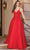 Dancing Queen 4328 - Embroidery-Detailed A-line Gown Special Occasion Dress XS / Red