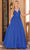 Dancing Queen 4328 - Embroidery-Detailed A-line Gown Special Occasion Dress XS / Royal Blue