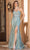 Dancing Queen 4335 - Strapless Sequin Ornate Prom Gown Special Occasion Dress XS / Sage
