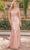 Dancing Queen 4336 - Beaded Tulle Evening Dress Evening Dresses XS / Rose Gold