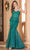 Dancing Queen 4341 - Beaded Basque Waist Prom Dress Long Dresses XS / Hunter Green
