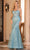 Dancing Queen 4341 - Beaded Basque Waist Prom Dress Long Dresses XS / Sage
