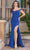 Dancing Queen 4345 - Ruched Off Shoulder Prom Gown Prom Dresses XS / Royal Blue